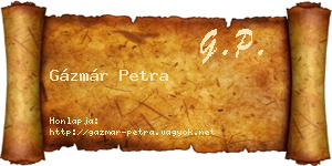 Gázmár Petra névjegykártya